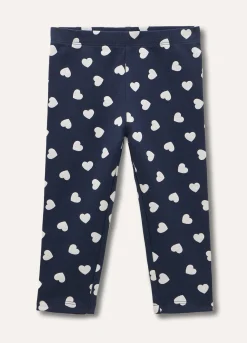 Blukids Leggings in cotone stretch stampati neonata- Pantaloni