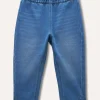 Blukids Leggings in denim di misto cotone bambina- Leggings