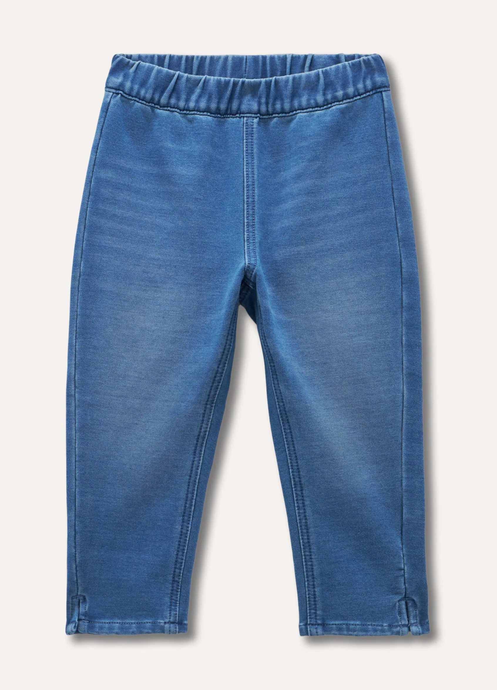 Blukids Leggings in denim di misto cotone bambina- Leggings