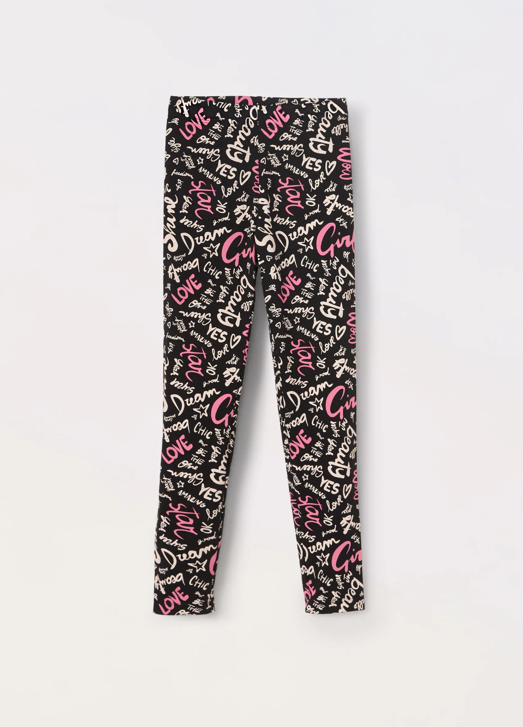 Blukids Leggings in jersey di cotone stretch ragazza- Pantaloni