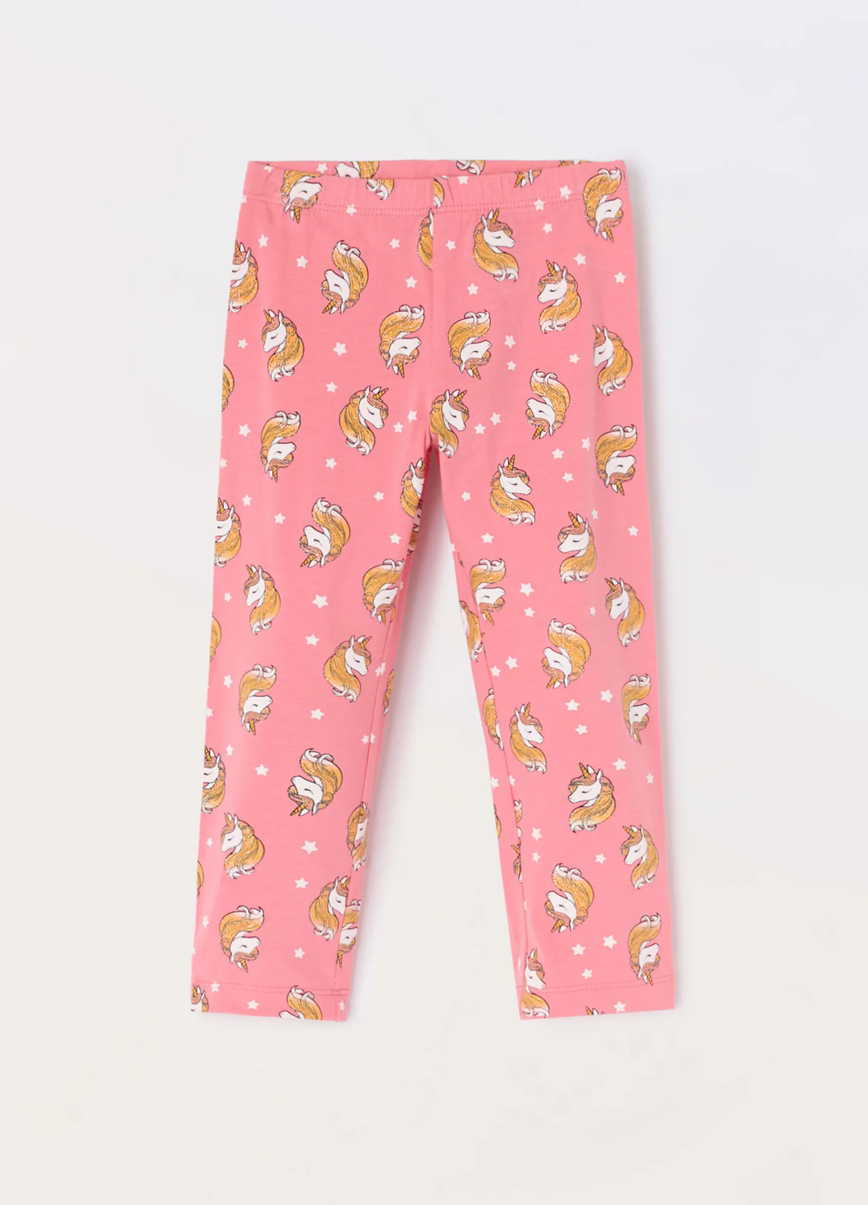 Blukids Leggings in jersey di cotone stretch bambina- Leggings