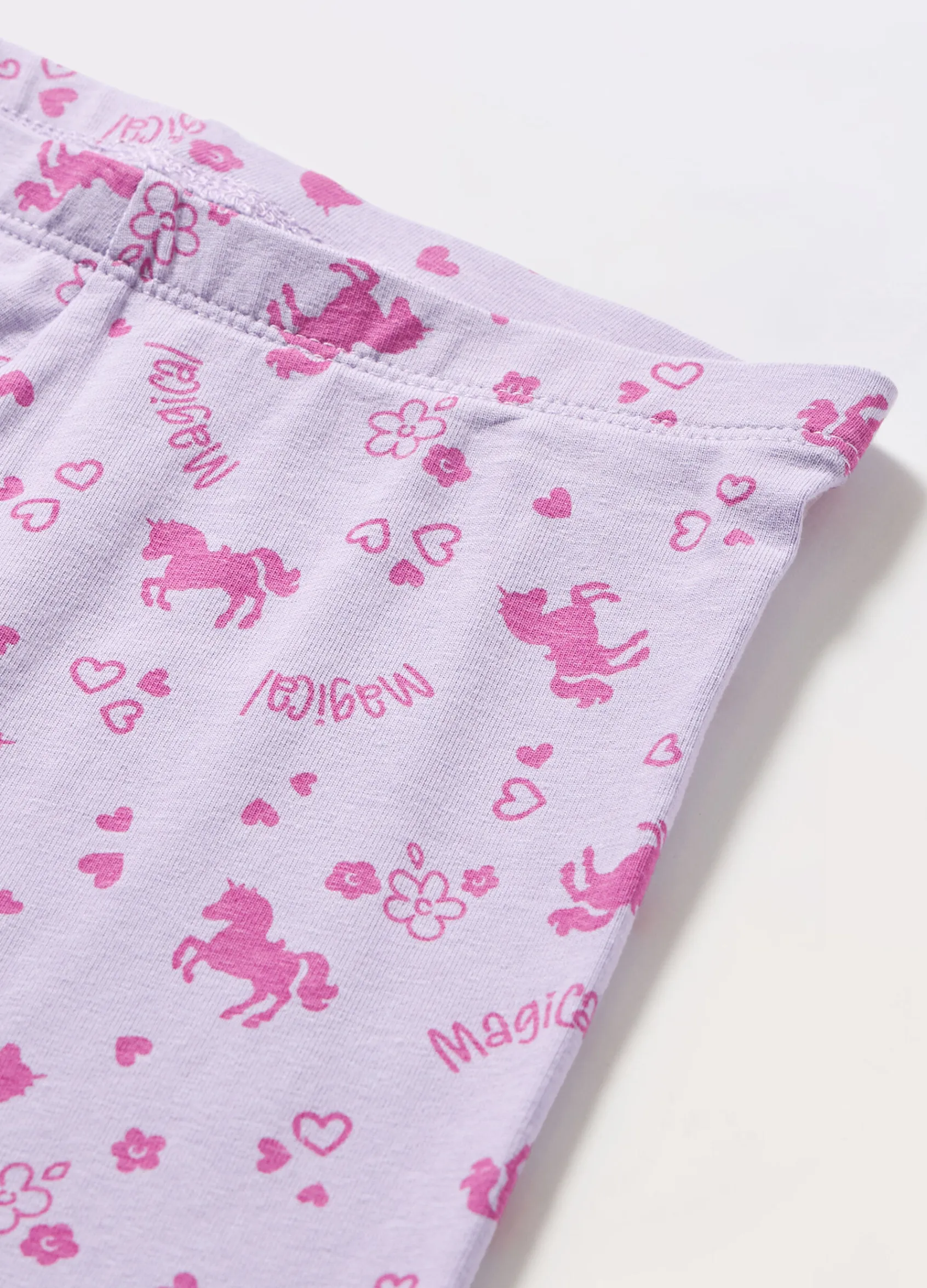 Blukids Leggings in jersey di cotone stretch bambina- Leggings
