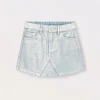 Blukids Minigonna in denim di puro cotone bambina- Gonne