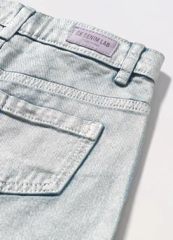 Blukids Minigonna in denim di puro cotone bambina- Gonne