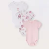 Blukids Pack 3 body in puro cotone neonata- Multipack