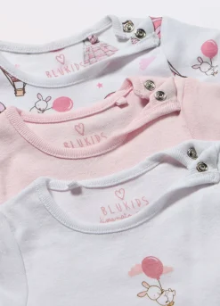 Blukids Pack 3 body in puro cotone neonata- Multipack