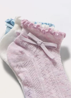 Blukids Pack 3 calze corte con fiocco- Multipack | Intimo