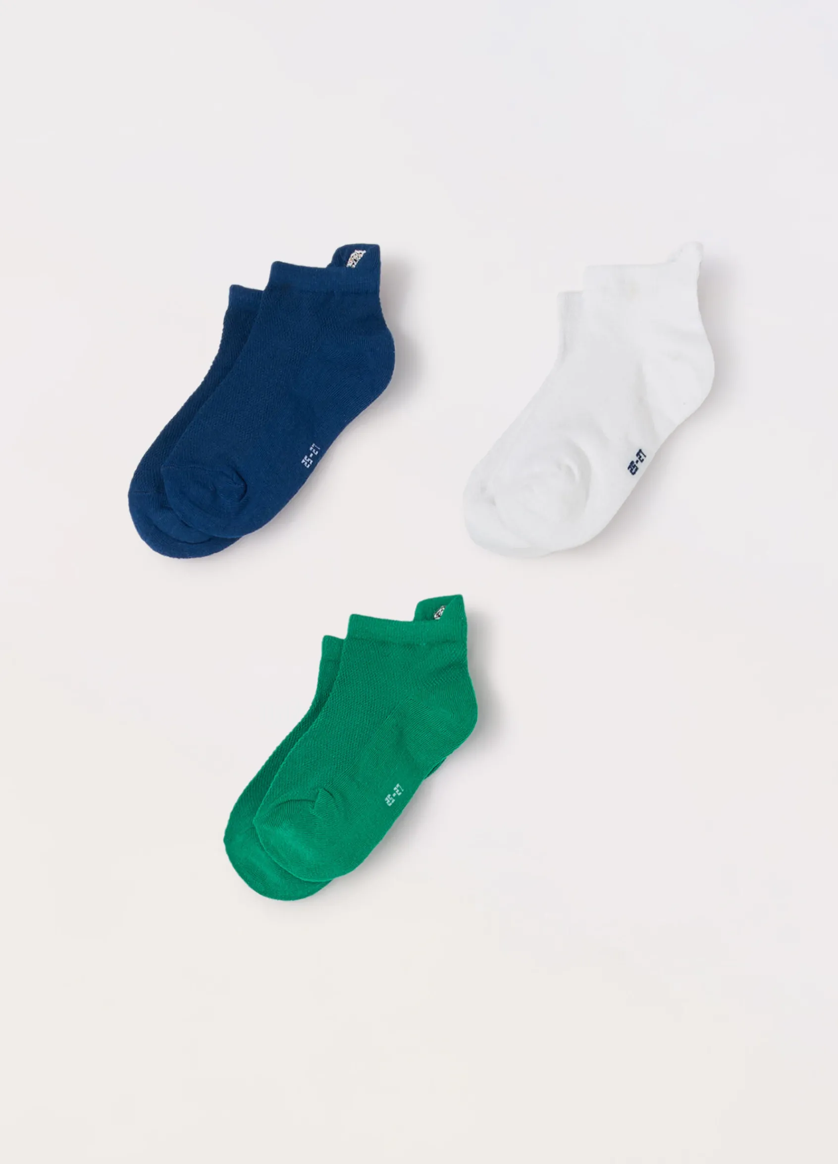 Blukids Pack 3 calze corte misto cotone-Bambino Multipack | Intimo