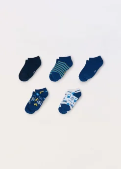 Blukids Pack 5 calze corte misto cotone-Bambino Multipack | Intimo