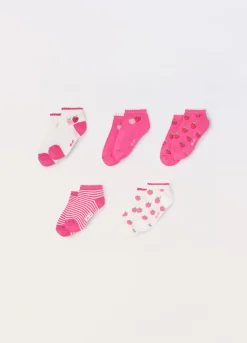 Blukids Pack 5 calzini corti in misto cotone stretch- Multipack | Intimo