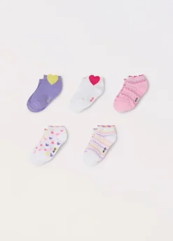 Blukids Pack 5 calzini corti in misto cotone stretch- Multipack | Intimo