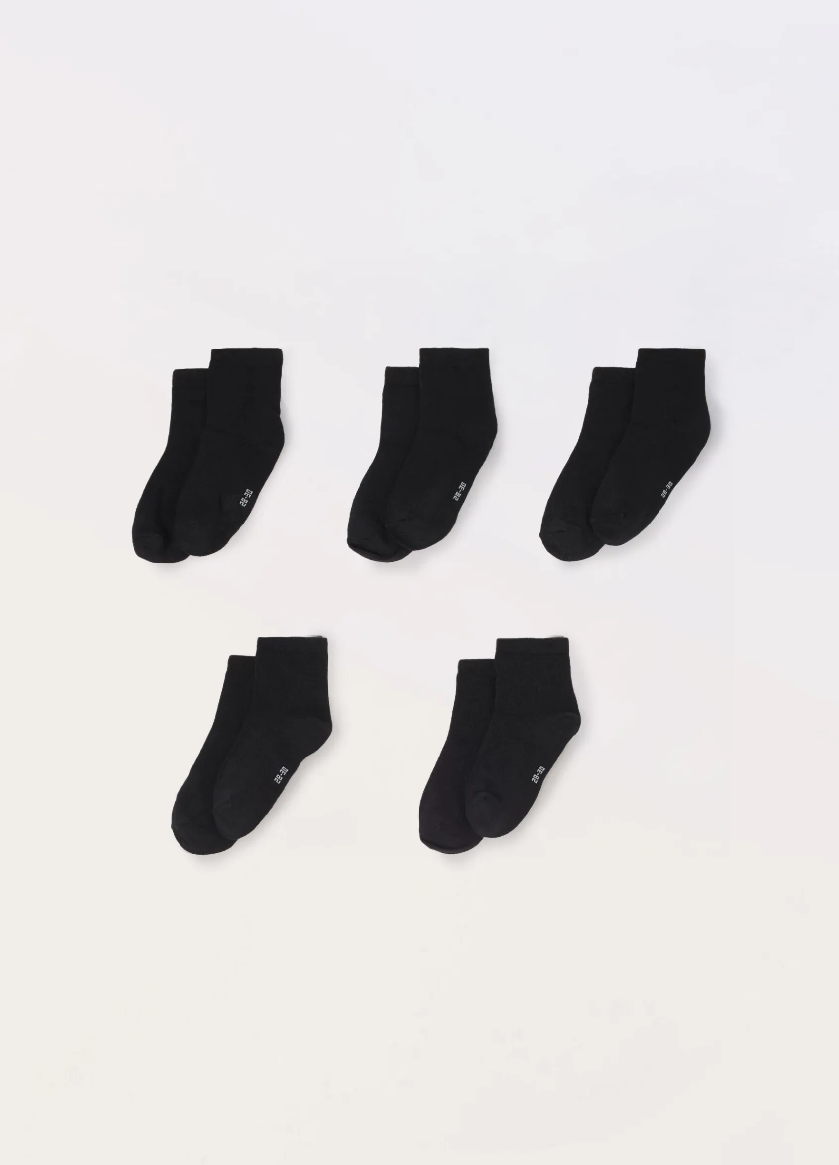 Blukids Pack 5 calzini corti misto cotone-Bambino Multipack | Intimo