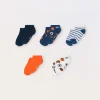 Blukids Pack 5 calzini corti misto cotone-Bambino Multipack | Intimo