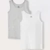 Blukids Pack 2 canotte in jersey di puro cotone ragazzo- Intimo