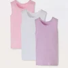 Blukids Pack 3 canotte in puro cotone neonato- Multipack | Intimo