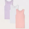 Blukids Pack 3 canotte in puro cotone ragazza- Multipack | Intimo