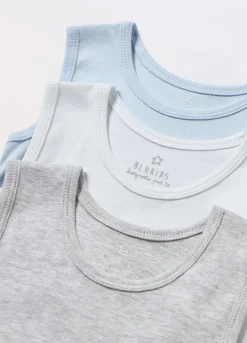 Blukids Pack 3 canotte in puro cotone neonato- Multipack | Intimo