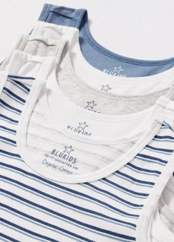 Blukids Pack 5 canotte in puro cotone ragazzo- Multipack | Intimo