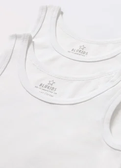 Blukids Pack 2 canotte in puro cotone ragazzo- Multipack | Intimo