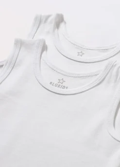 Blukids Pack 2 canotte in puro cotone bambino-Bambino Multipack | Intimo