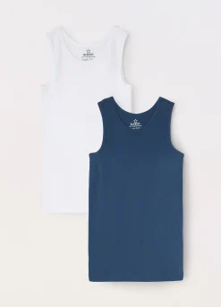 Blukids Pack 3 canotte intime in puro cotone ragazzo- Multipack | Intimo