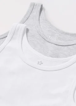 Blukids Pack 2 canotte intime in puro cotone bambino-Bambino Multipack | Intimo