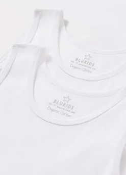 Blukids Pack 2 canotte intime in puro cotone ragazzo- Multipack | Intimo