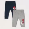 Blukids Pack 2 jogger in french terry di puro cotone neonato- Pantaloni | Multipack
