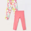 Blukids Pack 2 leggings in cotone stretch bambina- Multipack | Leggings