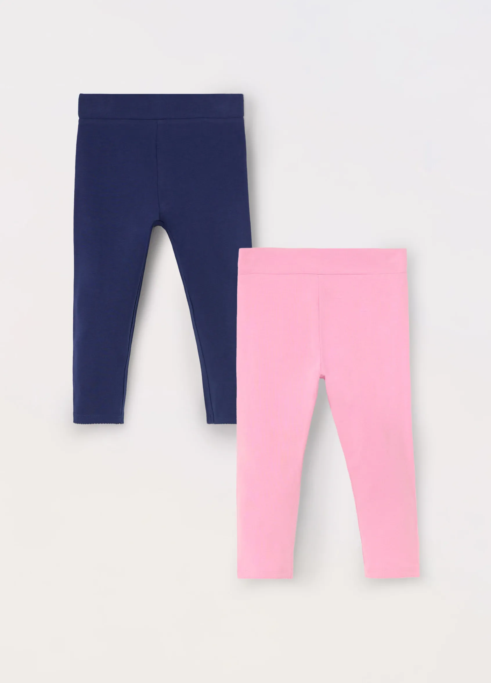 Blukids Pack 2 leggings in cotone stretch bambina- Multipack | Leggings