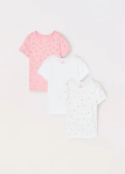 Blukids Pack 3 magliette intime in puro cotone bambina- Intimo | Multipack
