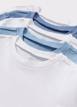 Blukids Pack 5 magliette intime in puro cotone bambino-Bambino Multipack | Intimo