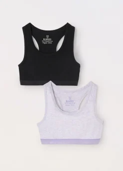 Blukids Pack 2 reggiseni sportivi in cotone stretch ragazza- Multipack | Intimo