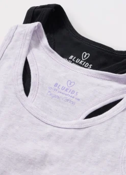 Blukids Pack 2 reggiseni sportivi in cotone stretch ragazza- Multipack | Intimo