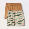 Blukids Pack 2 shorts in jersey di puro cotone neonato- Pantaloni