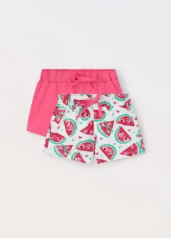 Blukids Pack 2 shorts in jersey di puro cotone neonata- Pantaloni | Multipack