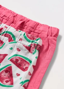 Blukids Pack 2 shorts in jersey di puro cotone neonata- Pantaloni | Multipack