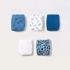 Blukids Pack 5 slip in jersey di puro cotone bambino-Bambino Intimo