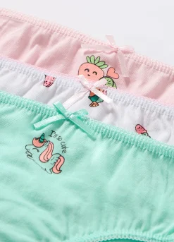 Blukids Pack 3 slip in jersey di puro cotone neonata- Intimo