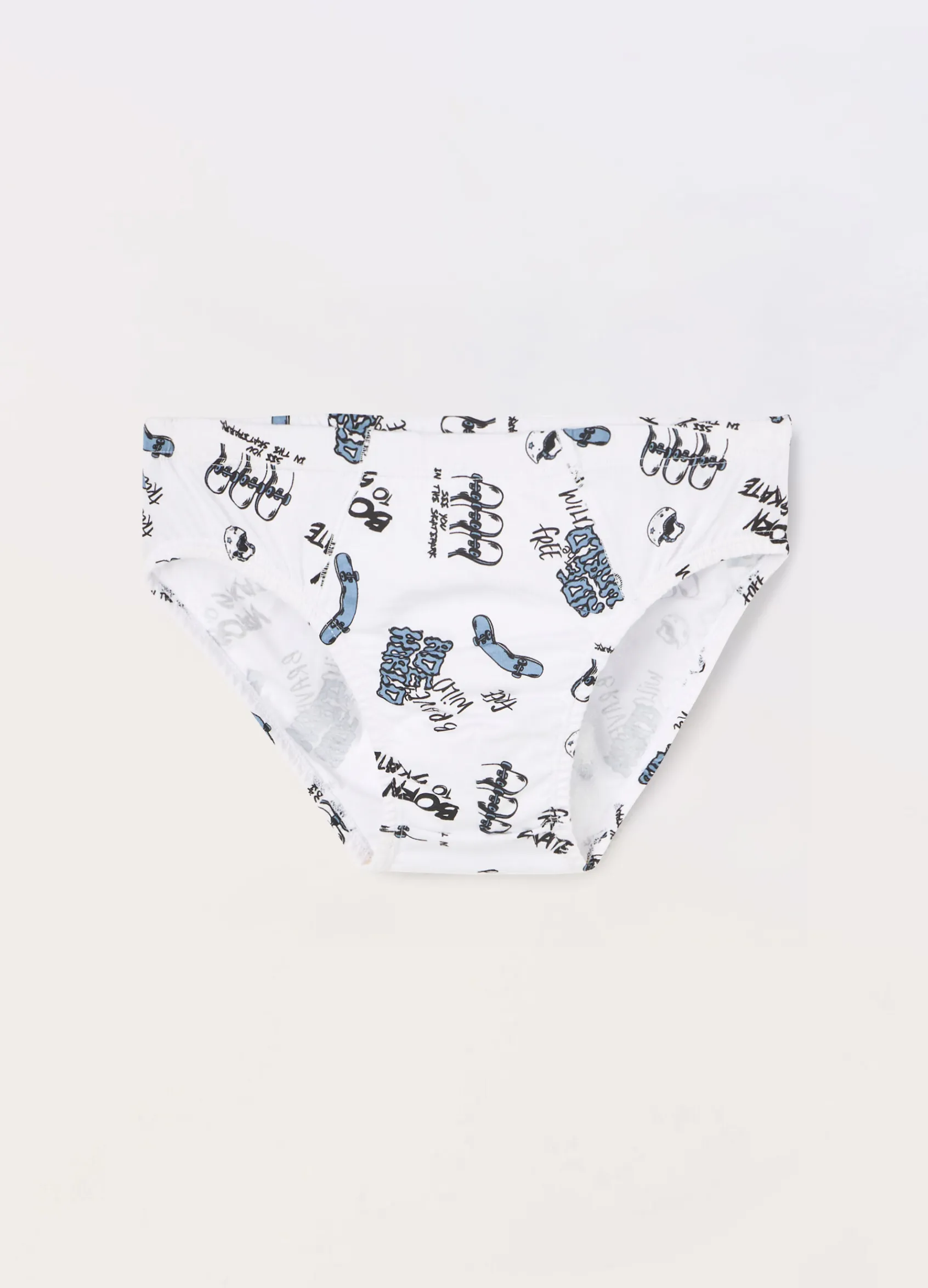 Blukids Pack 5 slip in jersey di puro cotone ragazzo- Intimo