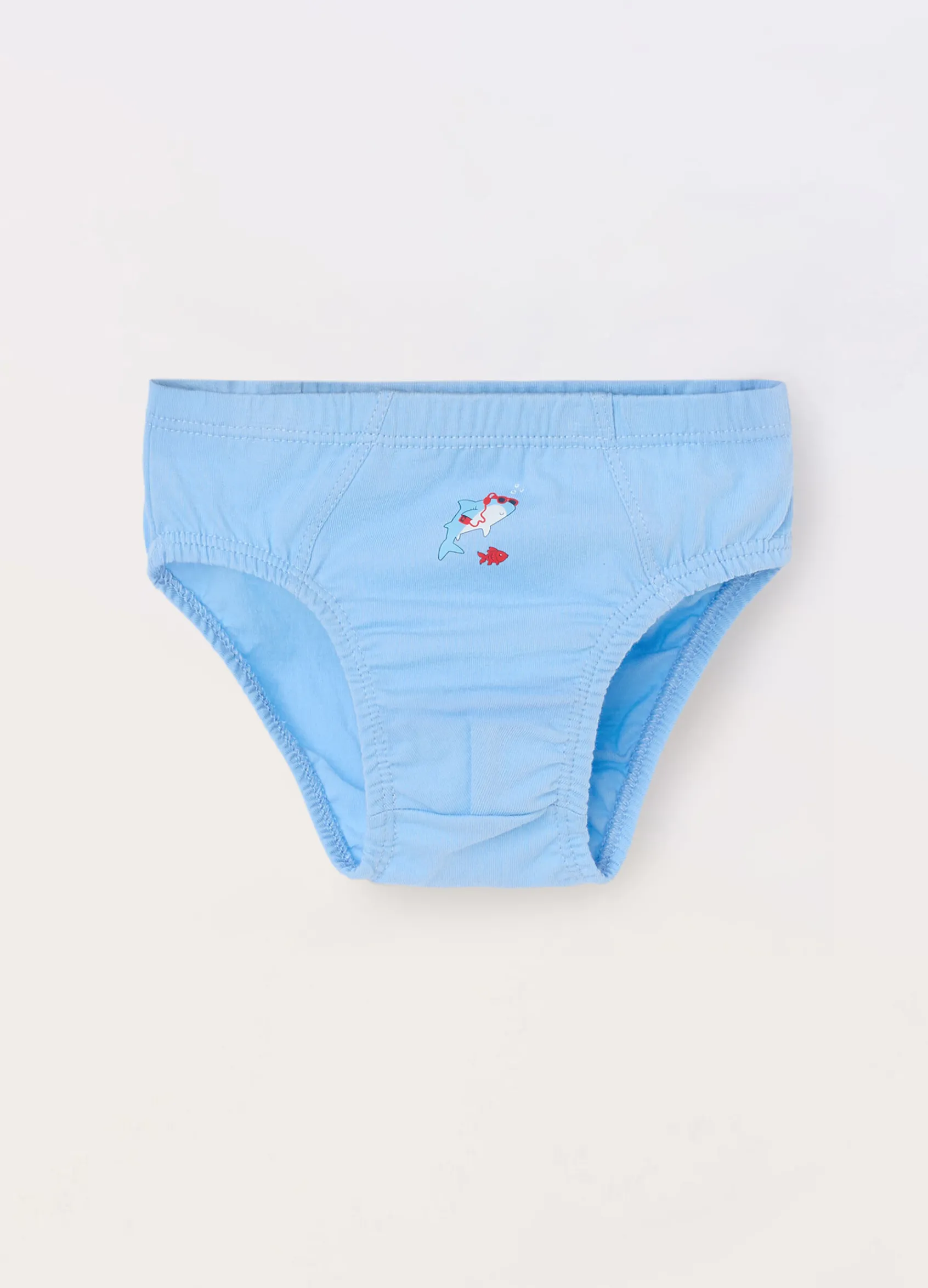 Blukids Pack 3 slip in jersey di puro cotone neonato- Intimo