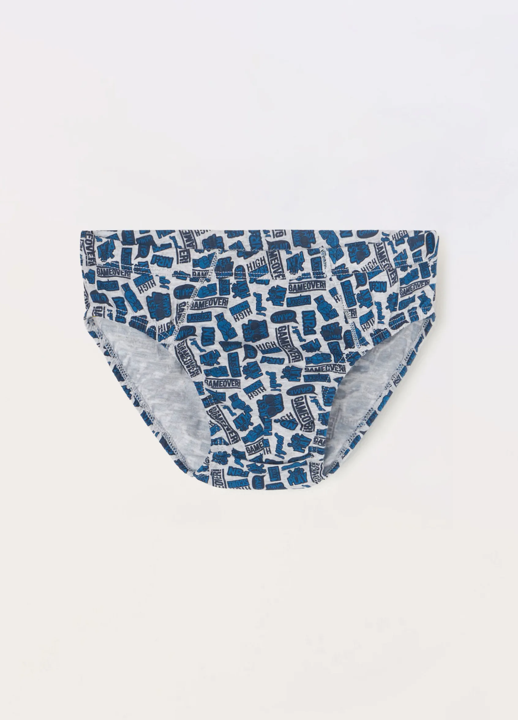 Blukids Pack 5 slip in jersey di puro cotone bambino-Bambino Intimo