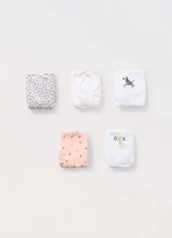 Blukids Pack 5 slip in puro cotone bambina- Multipack | Intimo