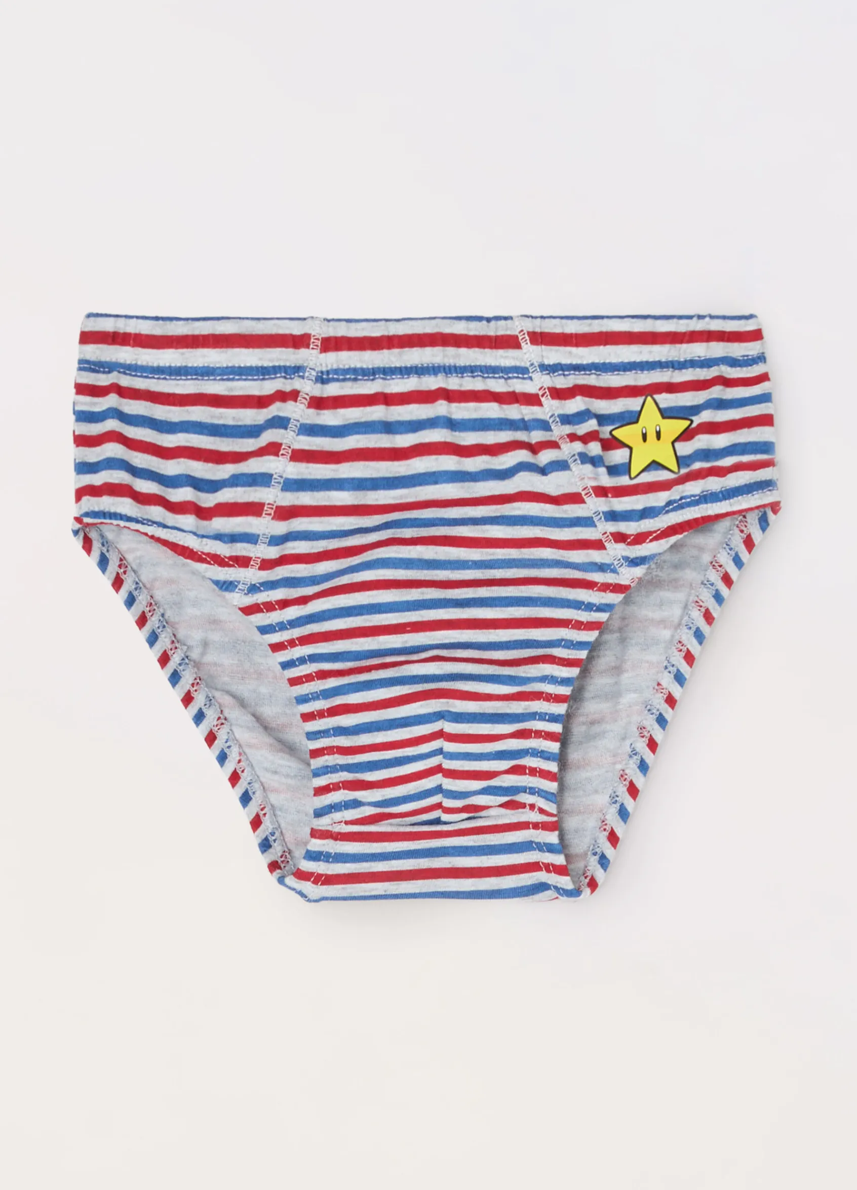 Blukids Pack 3 slip in puro cotone bambino Super Mario-Bambino Multipack | Intimo