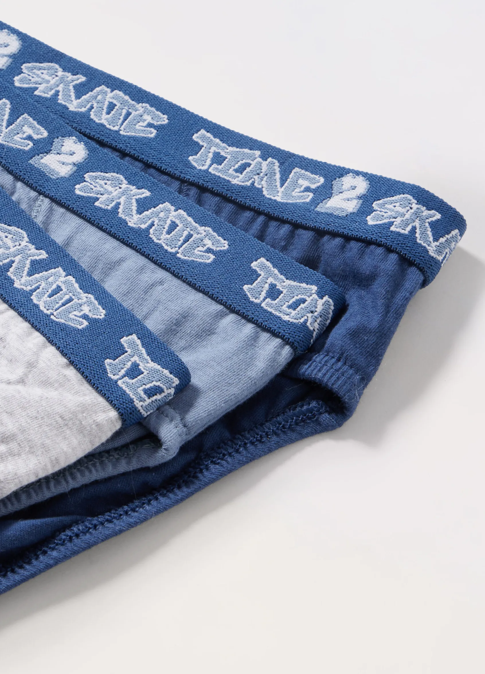 Blukids Pack 3 slip in puro cotone ragazzo- Multipack | Intimo