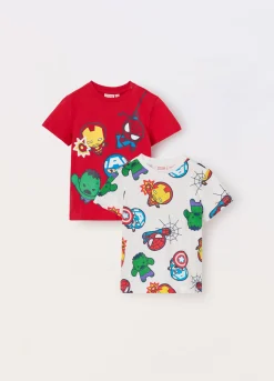 Blukids Pack 2 t-shirt in puro cotone neonato- T-shirt
