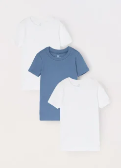 Blukids Pack 3 t-shirt intime in puro cotone bambino-Bambino Multipack | Intimo