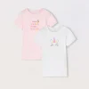 Blukids Pack 2 t-shirt intime in puro cotone neonata- Multipack | Intimo