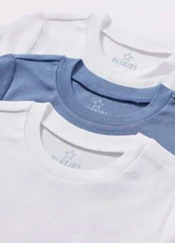 Blukids Pack 3 t-shirt intime in puro cotone bambino-Bambino Multipack | Intimo