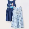 Blukids Pack 2 vestiti in puro cotone bambina- Vestiti | Multipack